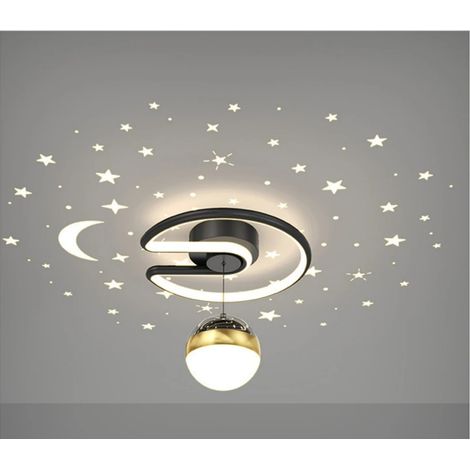 lustres LED modernes peuvent projeter un ciel étoilé tricolore et conviennent aux chambres salons à d'autres pièces. (1/4)
