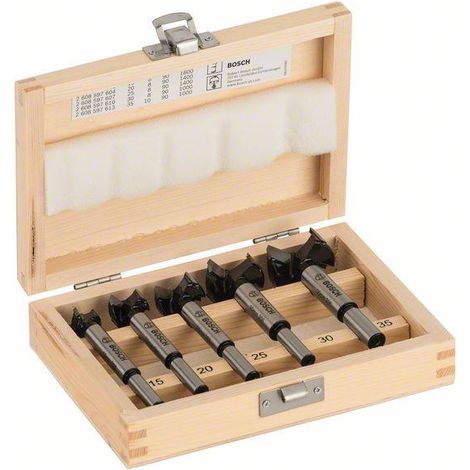 Set di 5 punte in metallo duro Bosch 15 20 25 30 35 mm