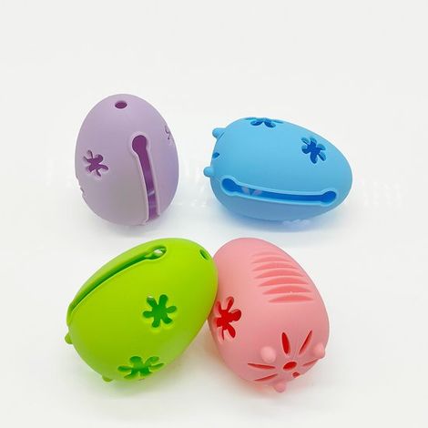 Caja para esponjas cosméticas de 4 piezas, soporte para esponjas de maquillaje, estuche para esponjas de belleza, almacenamiento ideal para viajes. (1/5)