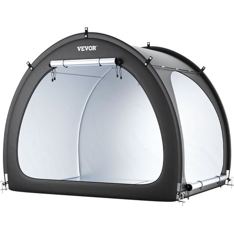 Tente de rangement pour vélos, spacieuse pour 4 à 5 vélos, étanche avec fenêtres ventilées et structure en fibre de verre (1/5)