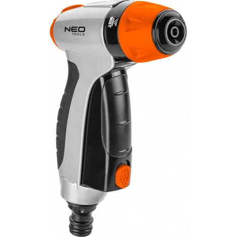 Irrigatore pistola bloccabile 3 funzioni getto nebbia doccia abs neo 15-705 (1/5)