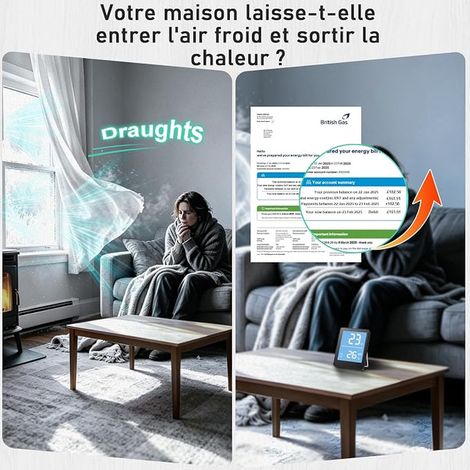 Joint Autocollant pour Porte et Fenêtre, Isolant Anti Froid 10m x 9mm x 9mm