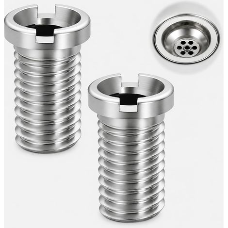 2 Pcs Screw Creuses For Sinks, M12x20 mm Filter Sink Kitchen Accessories of Cap of Strainer of Basket sink for Replace the viss of Filter of sink of Kitchen (1/5)