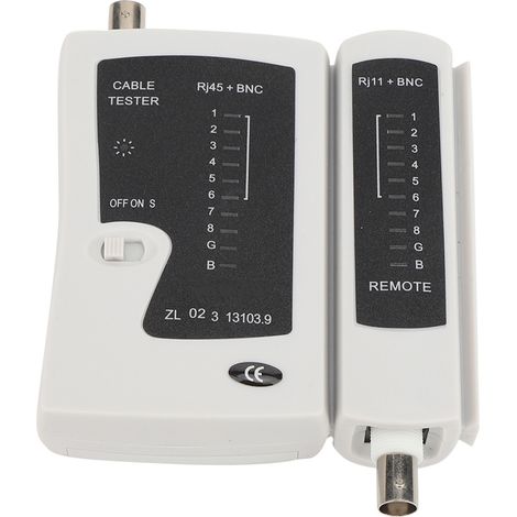 Testeur de câbles RJ45+BNC professionnel YG468B : outil de test rapide et précis pour câbles téléphoniques et réseaux. (1/5)