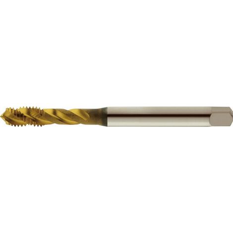 Maschio Macchina Per Fori Ciechi, Din 371, Tin Rivestimento Superficiale, Filettatura: M4, Pas 0,7 Mm Lungo. Totale 63 Mm, Ø Gambo 4,5 Millimetri (1/5)