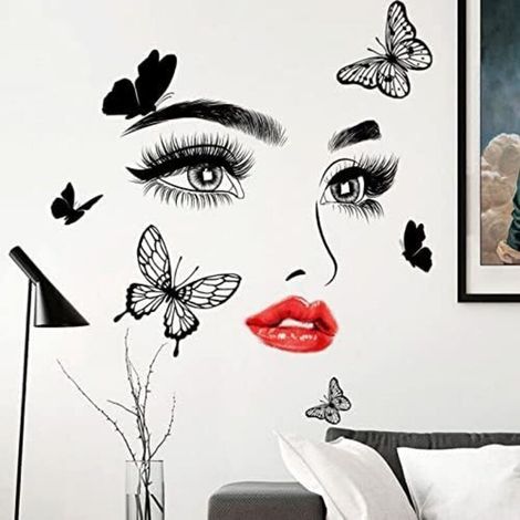 30x90 Autocollants muraux. Autocollants Papillons Stickers Muraux pour Chambre Salon Salon De Beauté Yoga Studio Décor À La Maison (1/2)