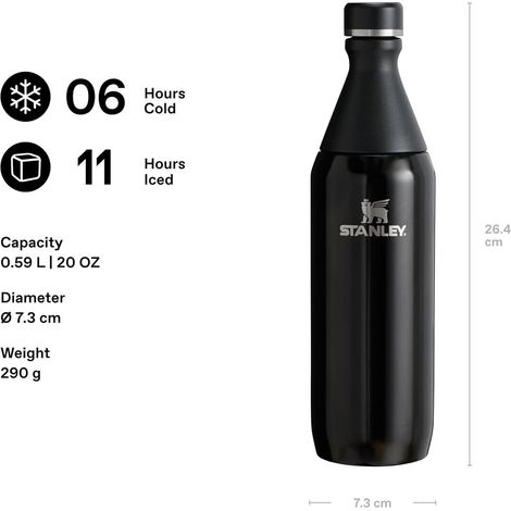Stanley 1913 All Day Slim Trinkflasche Edelstahl 0.6L - Thermosflasche
