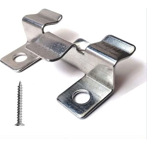 Clips De Fixation Pour Terrasse - Acier Inoxydable - Hauteur 1 Cm - Compatible WPC Bois Composite - Lot De 100 (1/5)