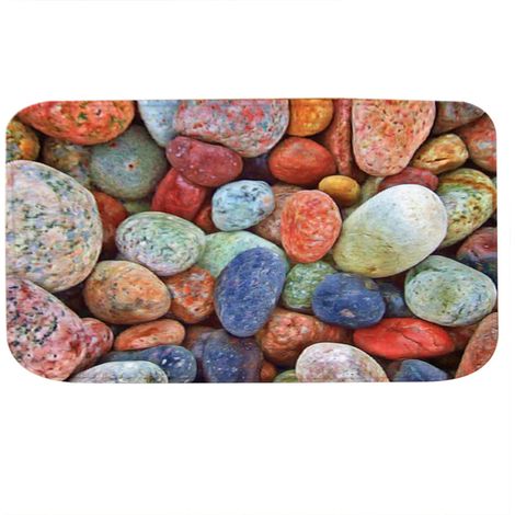 Tapis De Sol Antidérapant - En Flanelle Douce - Pour Cuisine Salle De Bain Bureau - 50x80cm (1/5)