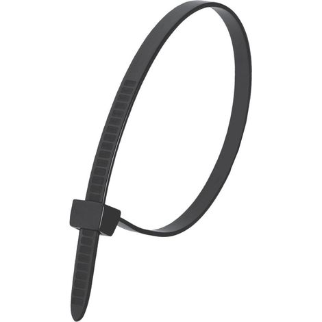 Fascette fermacavi in nylon DEDRA 7,6x370mm - 100 pezzi. Nere - Resistenti e durevoli