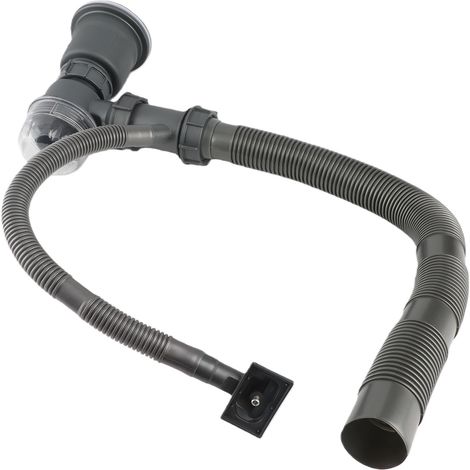 Kit évacuation évier cuisine professionnel renforcé anti-odeur kit tuyau drainage bac pour évier cuisine et broyeur à déchets (1/5)