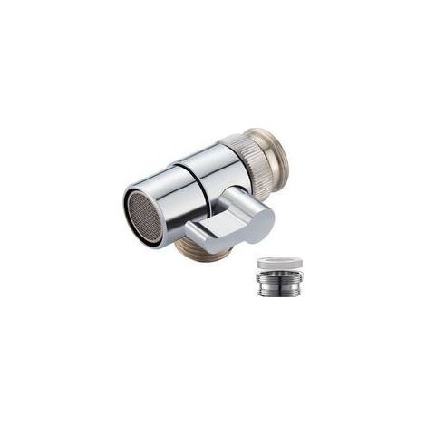 Desviador de cobre cromado para grifo de fregadero de cocina o lavabo de baño. Pieza de repuesto para grifo SBA021 (1/4)