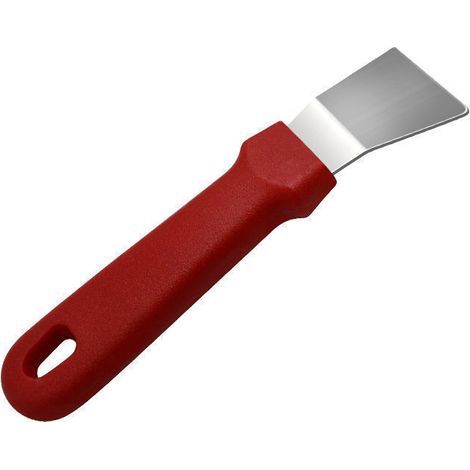 Outil de dégivrage en acier inoxydable, gadget de nettoyage de cuisine, outil de réfrigérateur pratique portable, pelle de dégivrage, grattoir de réfrigérateur, cuillère à glace (rouge) (1/5)