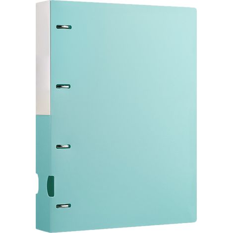 Chemise à feuilles mobiles A4 grande capacité, nouveau modèle, avec pince à 4 trous, idéale pour ranger documents de bureau et documents d'examen. (1/4)