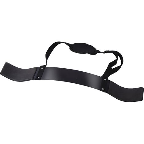 Barre de musculation robuste noire pour les bras, accessoire de fitness (1/5)