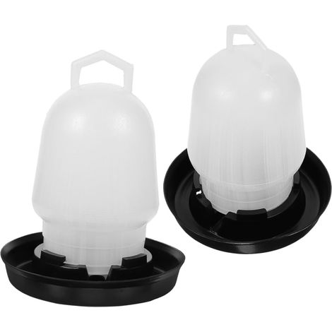 Abreuvoir Automatique pour Poussins et Volailles, 2 Pièces, Plastique, 0,5kg D’Eau, Facile à Remplir, pour Poulailler et Élevages (1/5)