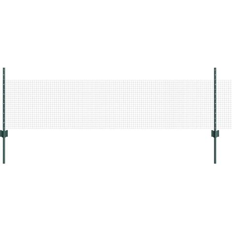 Maison Exclusive - Schweißdrahtzaun mit Pfosten 10 x 0,5 m (B x H