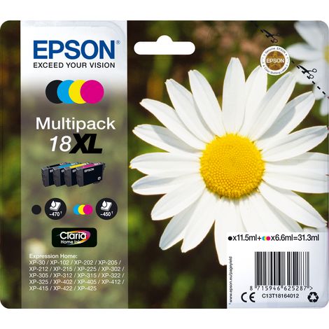Cartouche d encre Epson PACK PAQUERETTE 4 COULEURS XL (1/3)