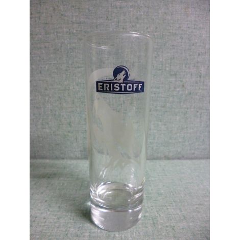Lot de 6 verres Eristoff - Tubes tête de loup - Neufs