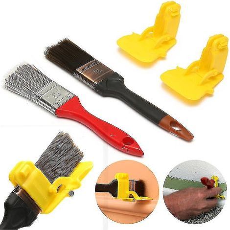 Kit d'accessoires pour peinture intérieure et extérieure : pinceau à bordures, rouleau à peinture portatif, pinceau de bordure, pinceau, rouleau à peinture, pour murs et plafonds. Convient pour l'inté (1/5)
