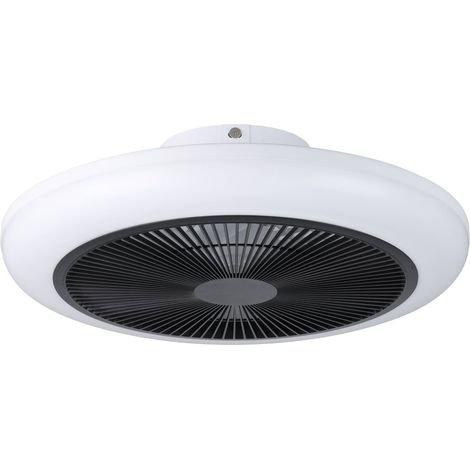 Ventilateur de plafond Sayulita blanc avec noir Ø 46cm - 35234