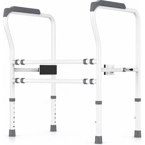 Barre de Sécurité pour Toilettes Réglable en Hauteur et Largeur – Installation Sans Perçage avec Ventouses Antidérapantes (1/5)