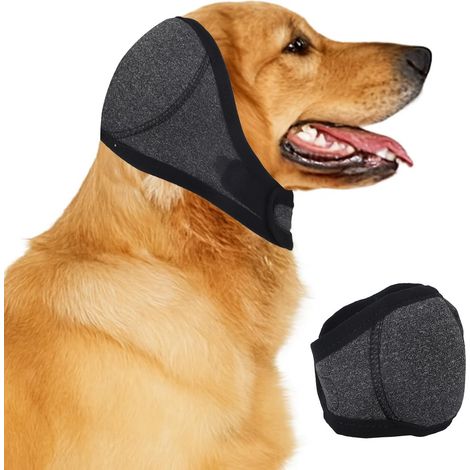 Orejeras para perros, gorro de ducha ajustable, con cancelación de ruido, cómodo, silencioso y relajante, accesorios de baño y aseo, estampado de fuegos artificiales (M) (1/5)