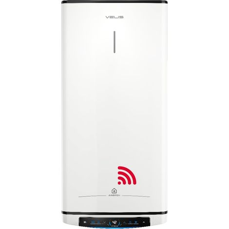 Ariston Velis Pro Wifi (ex.DUO 5 Fleck)- Thermos elettrico da 30 litri a basso consumo multiposizione, scaldabagno elettrico piatto con ECO-EVO 55,7x27,5x51,1, installazione in Spagna