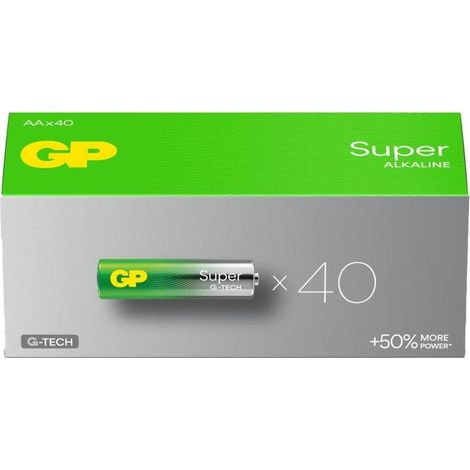 GP Super Batteria Stilo (AA) Alcalina/manganese 1.5 V 40 pz.