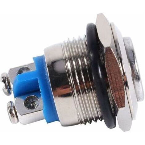 Interrupteur à Bouton-poussoir, Interrupteur de Démarrage à Bouton-poussoir Momentané 16mm 12V Boutons Poussoirs Momentanés Interrupteur à Bouton de Klaxon à Air Pour le Contrôle de Circuit (1/5)