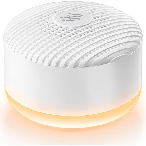 Machine À Sons Portative - 12 Sons Naturels - Fonction Veilleuse - Batterie Rechargeable USB-C - Minuterie 30/60/90/120 Min - Mémoire De Réglage - Pour Bébé Et Adultes (1/5)