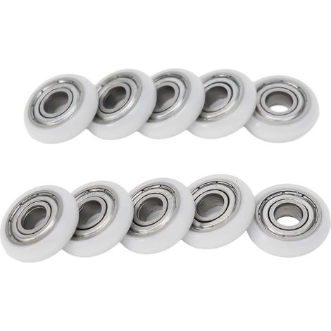 Roulettes en cuivre à quatre roues pour porte coulissante de douche, taille ajustable, matériau durable, installation facile (1/5)