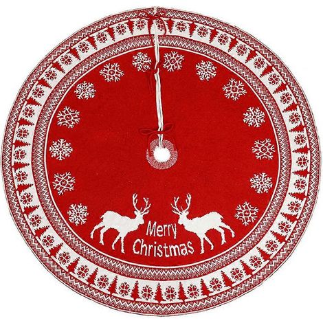 Weihnachtsbaumschmuck, 119 cm (47 Zoll), Schneeflocken-Elch-Baumkragen, rustikale Weihnachtsdekoration für drinnen und draußen, Winter- und Neujahrsdekoration