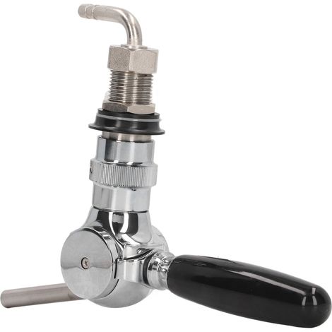 Ortviai Robinet à bière en acier inoxydable avec contrôle du débit – robinet pour fût, bar et maison (1/4)