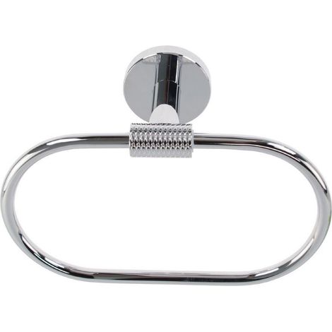 Cleafe - Porta Asciugamani Ad Anello In Acciaio Accessorio Da Bagno Portasciugamano 87921 -