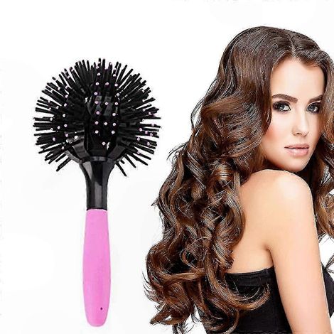 360° drehbare Stylingbürste für trockenes und nasses Haar, Peeling-Rundwickler-Haartrockner, professioneller Salongebrauch, Lockenfunktion für makellose Ergebnisse (1/5)