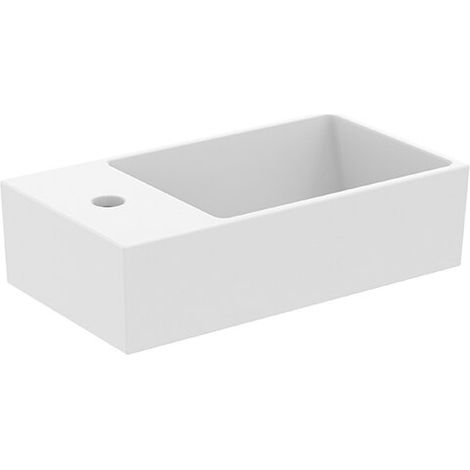 IDEAL STANDARD T3733V1 Lavabo d'angle Extra, 1 trou pour robinet, avec trop-plein (1/2)