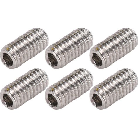 50 Vis sans tête en acier inoxydable A2‑70, assortiment M2.5x5, 50 pièces pour assemblage et montage