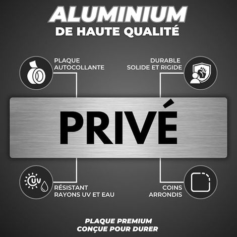 Plaque - 2x18cm - Aluminium - Espace des Occupants Seuls (1/3)