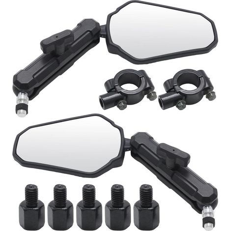 Klappbare Motorradspiegel 360° verstellbar universell für Motorräder Roller ATVs (1/5)