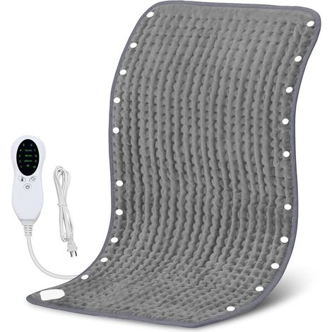 Manta eléctrica lavable Almohadilla térmica Calentador de pies Manta plegable Cubierta de pie calentada Manta aislante Colchón eléctrico 43  84 cm con botones (1/5)