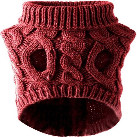 Hundepulloverweste, warmer Haustier-Winterpullover aus weicher Strickwolle, gehäkelter Mantel.