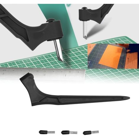 Tragbares Schnitzmesser, Papierschnitzmesser, Bastelmesser, Notizbuchschnitzen, Papierschnitzen, abwischbares Papierschnitzen, kleines Taschenmesser, Schnitzwerkzeug, schwarz (1/5)
