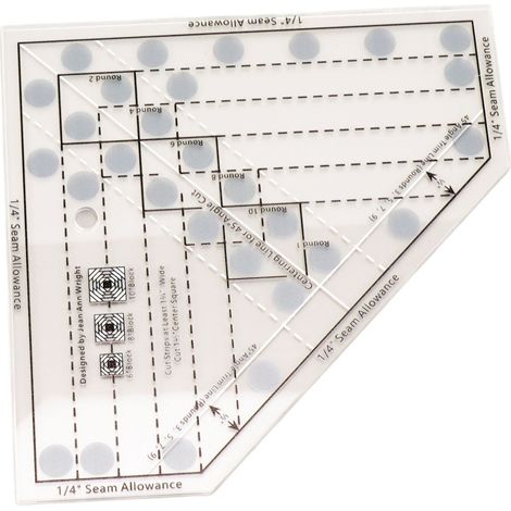 Mini règle de patchwork transparente en acrylique avec échelle de précision, outil de découpe DIY, règle de patchwork pour blocs finis de 6, 8 et 10 pouces