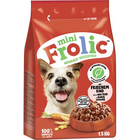 Frolic Hundetrockenfutter Adult Mini 1,5 kg Rind (1/2)