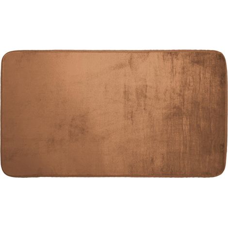 Tapis Uni en Flanelle "Flanou" 60x110cm Camel (1/3)