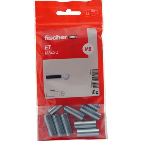 Raccord de jonction cylindrique double femelle ET 8 x 30, 10p (1/2)