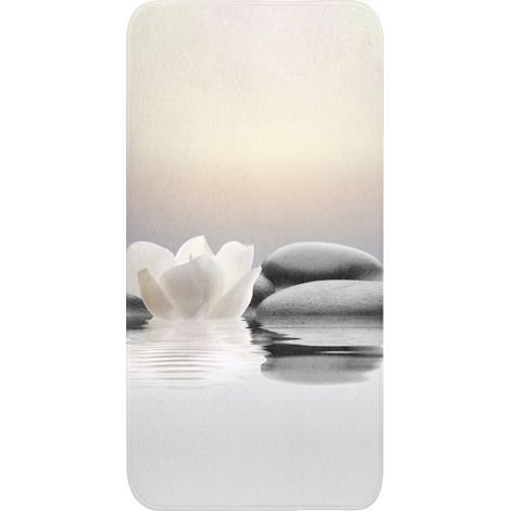 TAPPETINO DA BAGNO Pietre - Loto - Bianco - Acqua - Zen 60x120 cm