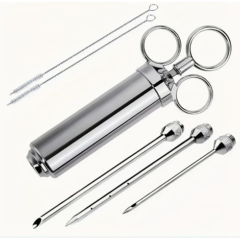1 ensemble d'ustensiles de barbecue en acier inoxydable – 60 ml – Outils d'assaisonnement – ​​Accessoires de barbecue (1/4)