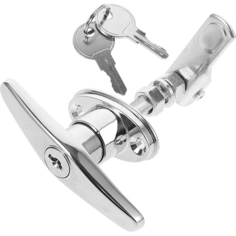 Serrure à clé pour armoires et boîtes, en alliage de zinc robuste (1/5)
